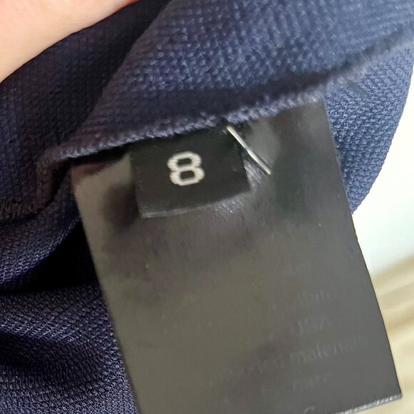 Rachel Comey Lyss Navy Blue Midi Dress Slit 🇺🇸 Made in New York Made in USA - Picture 6 of 6